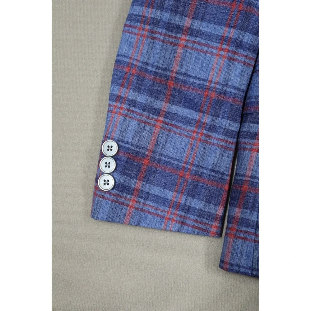 Lauren Ralph Lauren Big Boys Classic Suit Jacket - Navy, Red - Size‎ 10R